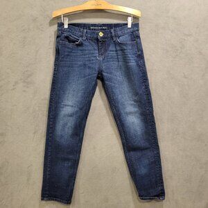 Banana Republic Slim Boyfriend Jeans Women‎ Size 27 Blue Dark Wash Straight